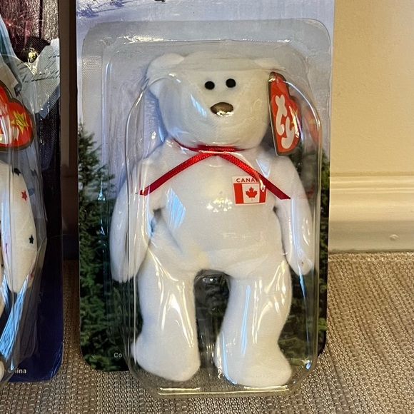 RARE McDonald's TY Glory & Maple Beanie Babies Bear Set MISTAGGED - Picture 8 of 10